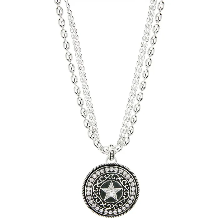 WOMEN Texas Star Necklace Silver Justin Boots Jewelry