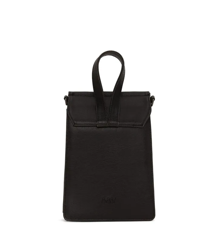 Women Thessa Vegan Crossbody Bag 8211 Vintage Black Matt and Nat Crossbody