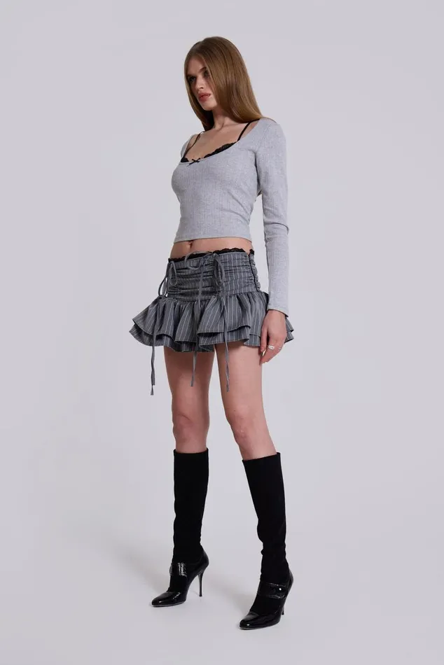 Women Thursday Pinstripe Mini Skirt Jaded London Mini Skirts