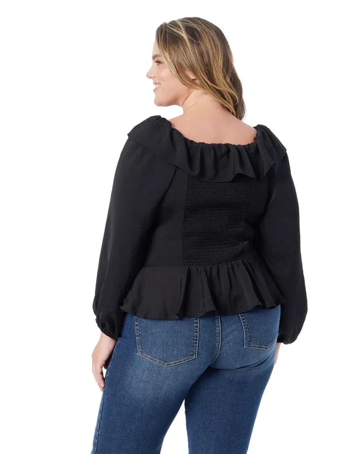 Women Tops and Tees Jessica Simpson Aki Blouse In Anthracite