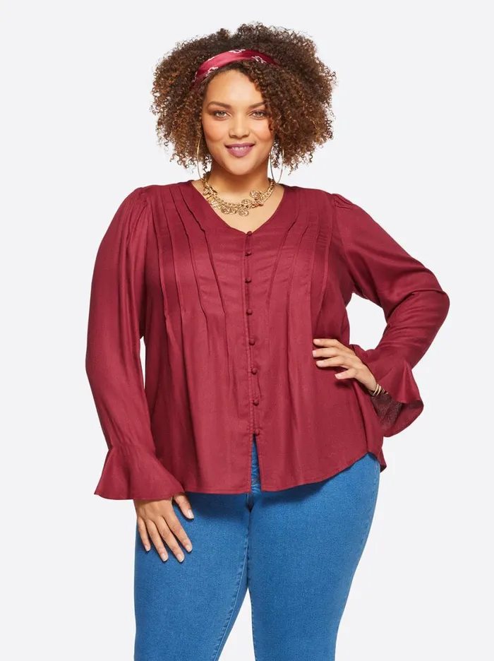Women Tops and Tees Jessica Simpson Cecily Top In Syrah