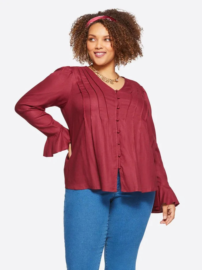 Women Tops and Tees Jessica Simpson Cecily Top In Syrah