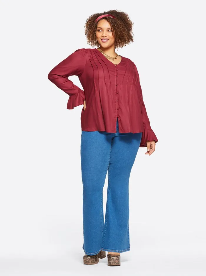 Women Tops and Tees Jessica Simpson Cecily Top In Syrah