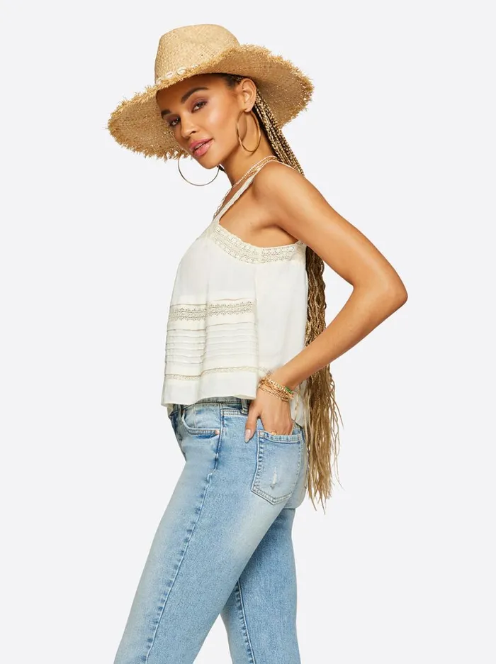 Women Tops and Tees Jessica Simpson Delilah Cami In Gardenia