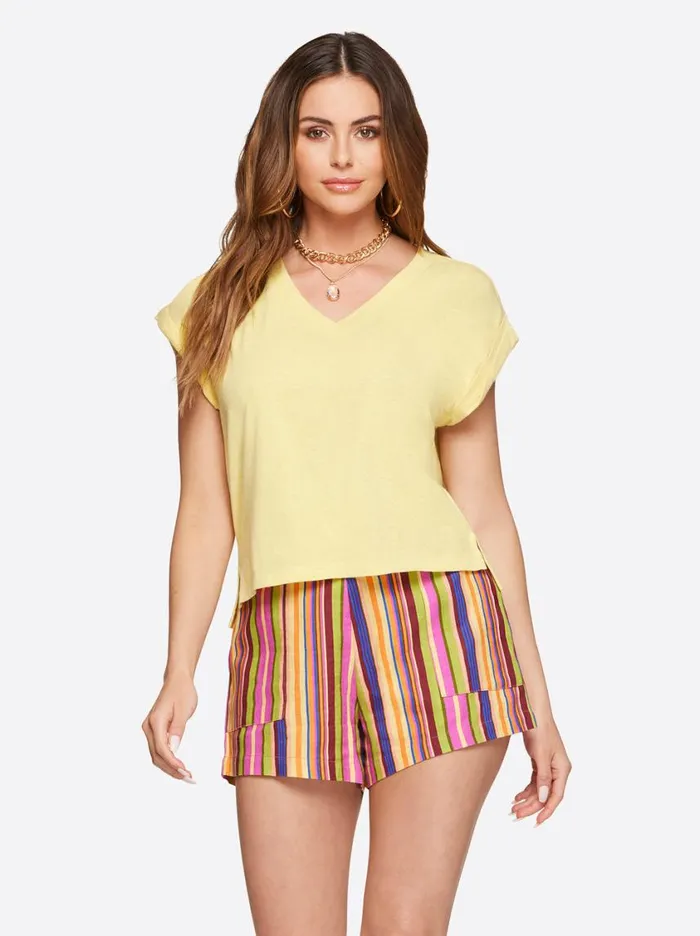 Women Tops and Tees Jessica Simpson Hester Crop Tee In Sundress