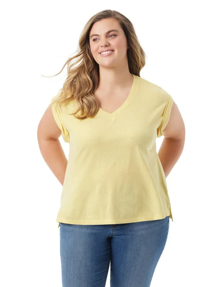 Women Tops and Tees Jessica Simpson Hester Crop Tee In Sundress