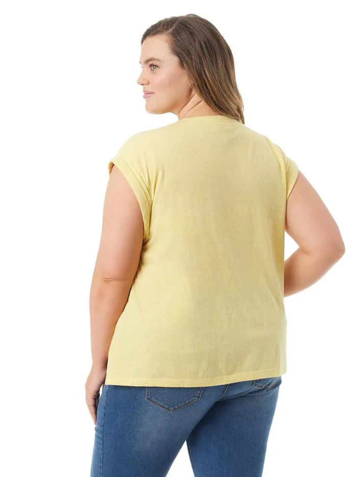 Women Tops and Tees Jessica Simpson Hester Crop Tee In Sundress
