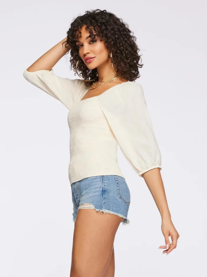 Women Tops and Tees Jessica Simpson Katiya Top In Parchment