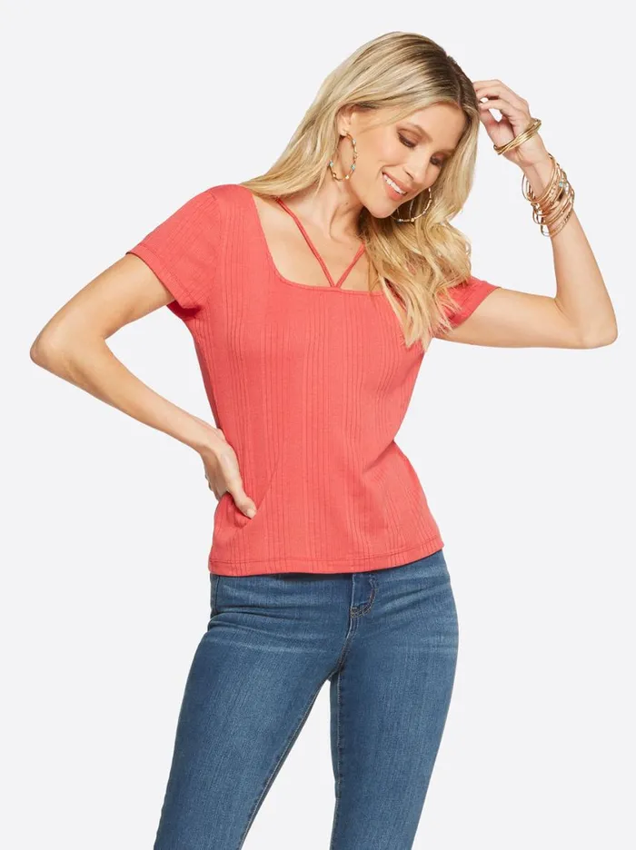 Women Tops and Tees Jessica Simpson Pippa Top In Baked Apple