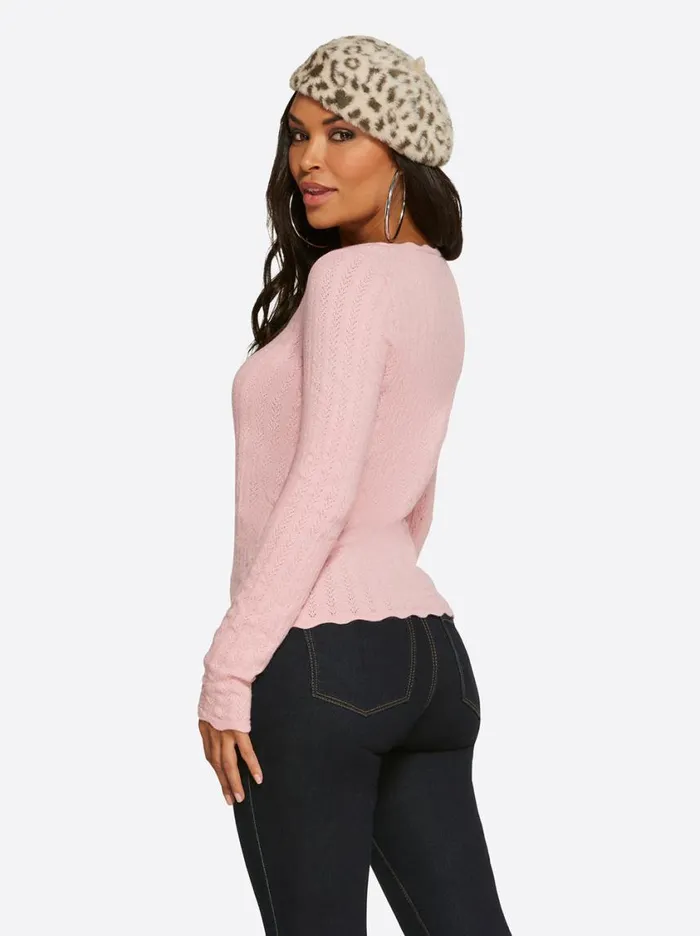 Women Tops and Tees Jessica Simpson Samara Top In Bridal Rose