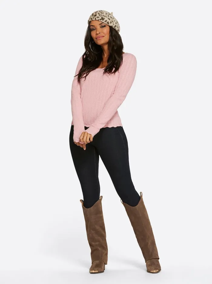Women Tops and Tees Jessica Simpson Samara Top In Bridal Rose