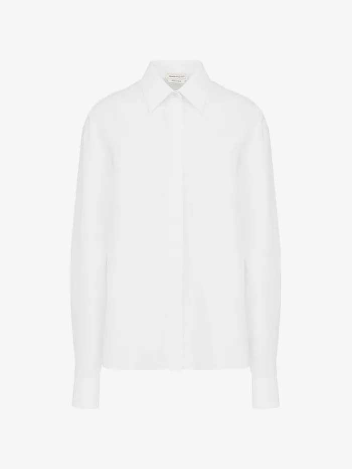 Women Tops And Shirts Alexander McQueen Classic Shirt Optical White