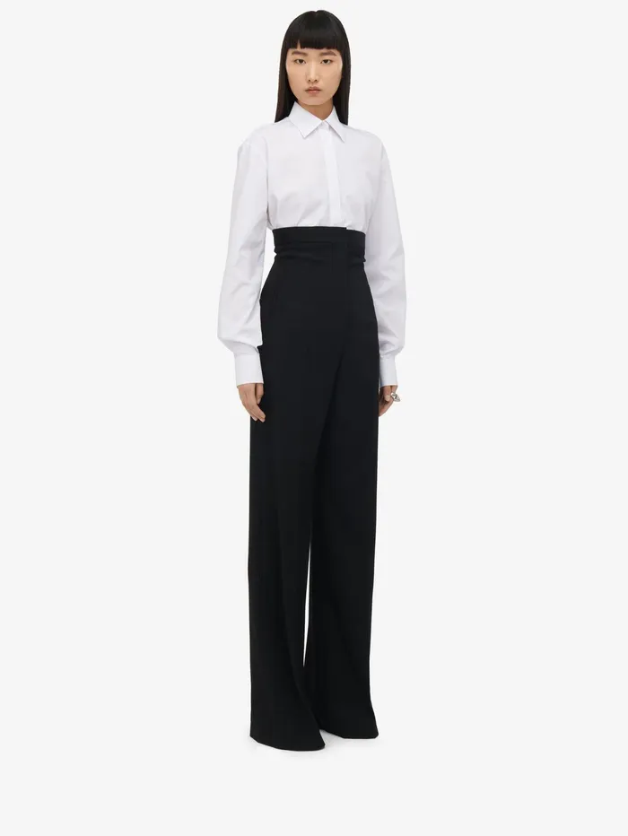 Women Tops And Shirts Alexander McQueen Classic Shirt Optical White