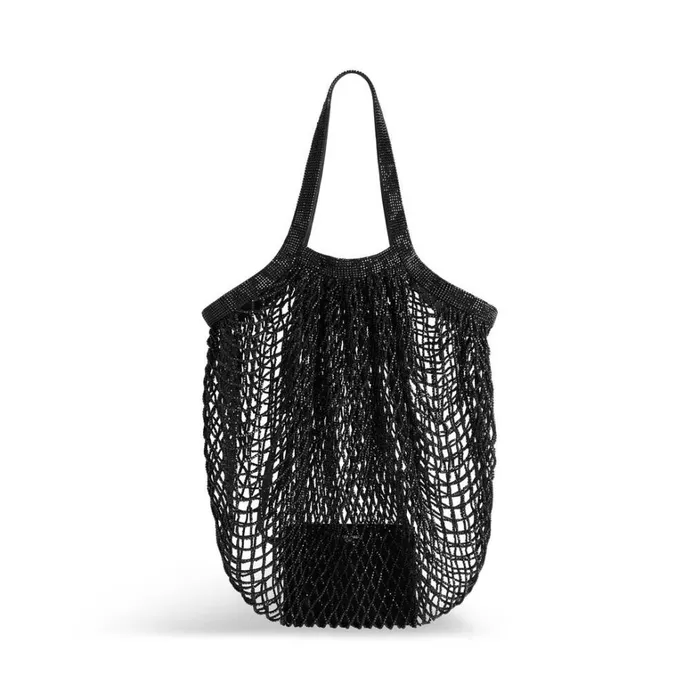 Women Tote Bags Balenciaga 247 Large Bag With Rhinestones In Black