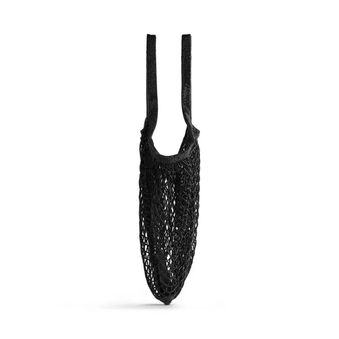 Women Tote Bags Balenciaga 247 Large Bag With Rhinestones In Black