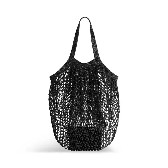 Women Tote Bags Balenciaga 247 Large Bag With Rhinestones In Black