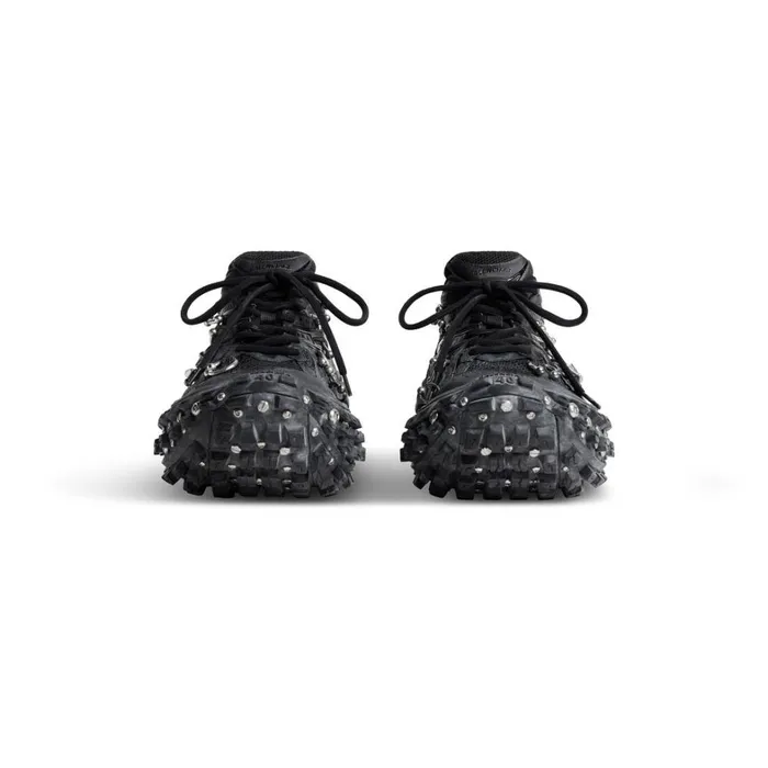 Women Trainers Balenciaga Bouncer Screw Trainers With Piercings In Black