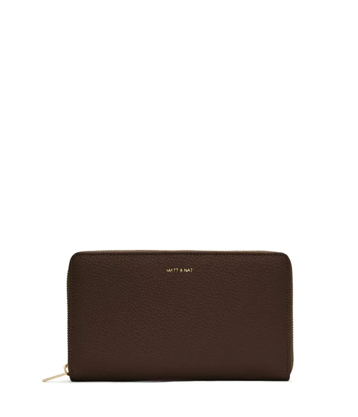 Women Trip Vegan Travel Wallet 8211 Purity Chocolate Matt and Nat Travel