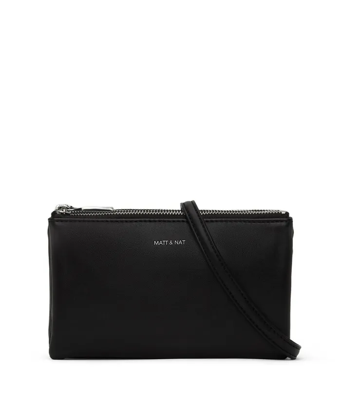 Women Triplet Vegan Crossbody Bag 8211 Loom Blacks Matt and Nat Crossbody