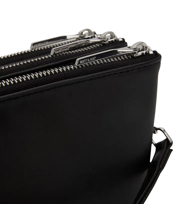 Women Triplet Vegan Crossbody Bag 8211 Loom Blacks Matt and Nat Crossbody