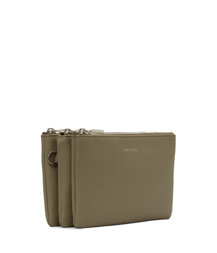 Women Triplet Vegan Crossbody Bag 8211 Purity Mineral Matt and Nat Crossbody