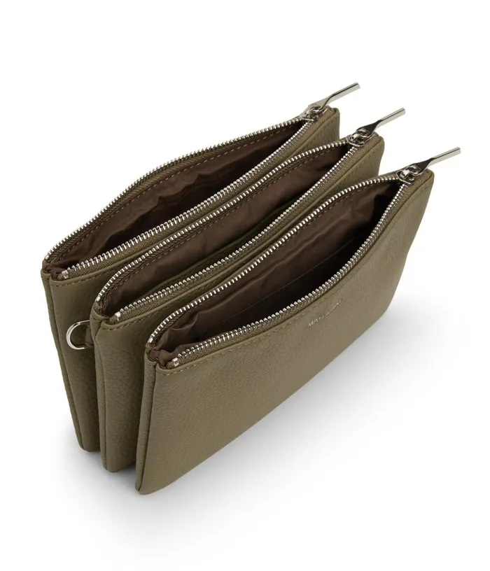 Women Triplet Vegan Crossbody Bag 8211 Purity Mineral Matt and Nat Crossbody