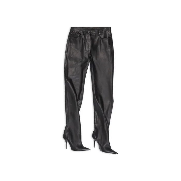 Women Trousers Balenciaga Waders Pantashoes In Black