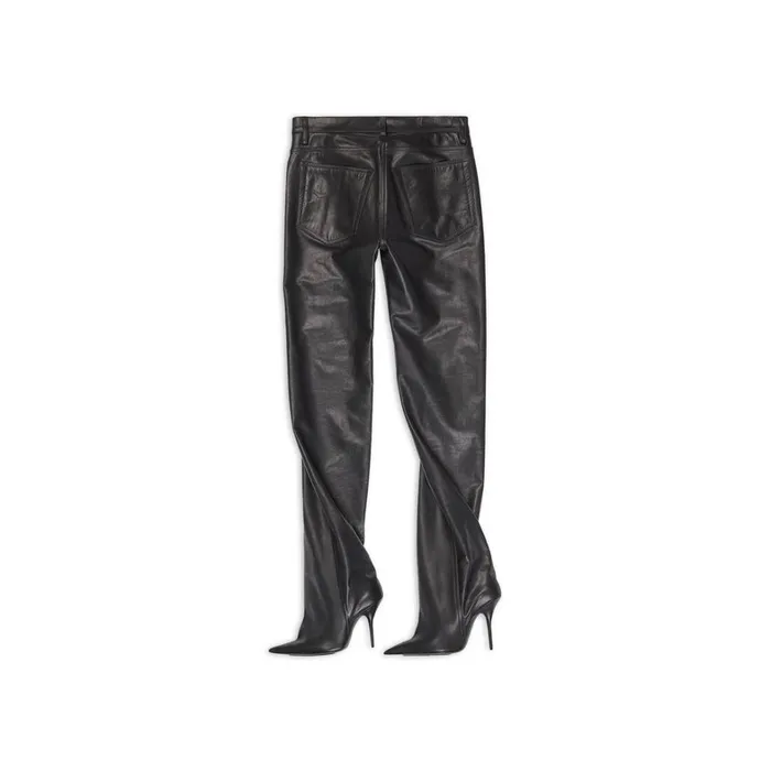 Women Trousers Balenciaga Waders Pantashoes In Black