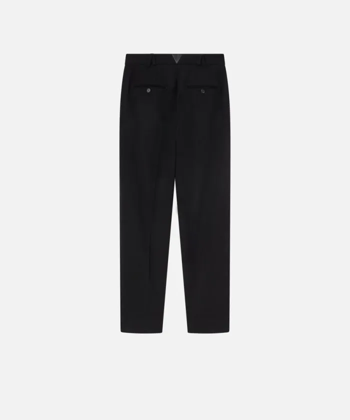 Women Trousers Pinko Elegant Cigarette Trousers With Slits Limo Black Women Trousers Pinko Elegant Cigarette Trousers With Slits Limo Black