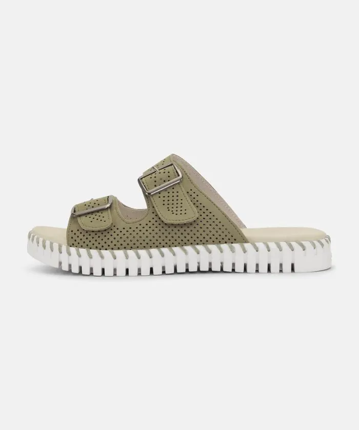 Women Tulip Flats Ilse Jacobsen Sandals 8211 Army Women Tulip Flats Ilse Jacobsen Sandals 8211 Army