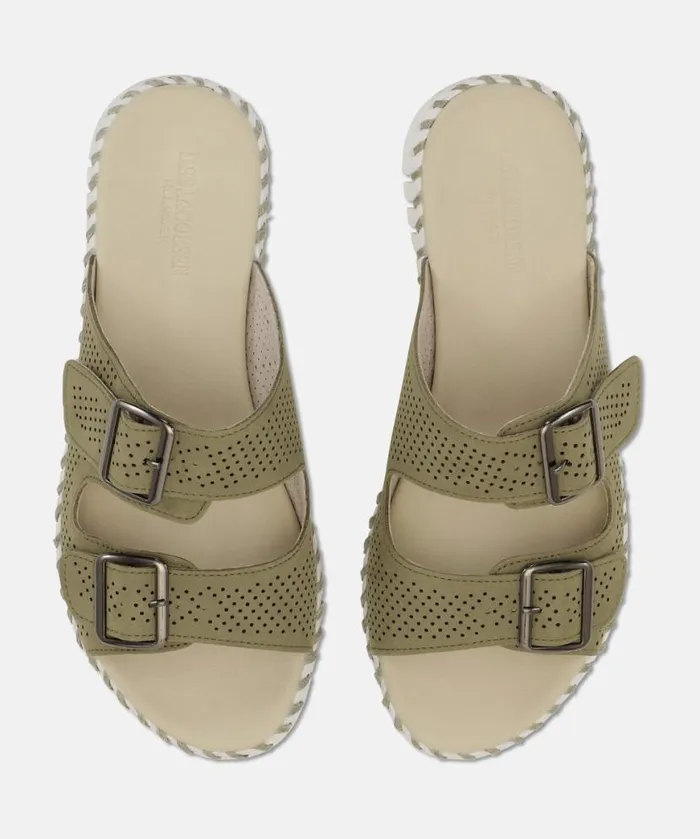 Women Tulip Flats Ilse Jacobsen Sandals 8211 Army Women Tulip Flats Ilse Jacobsen Sandals 8211 Army