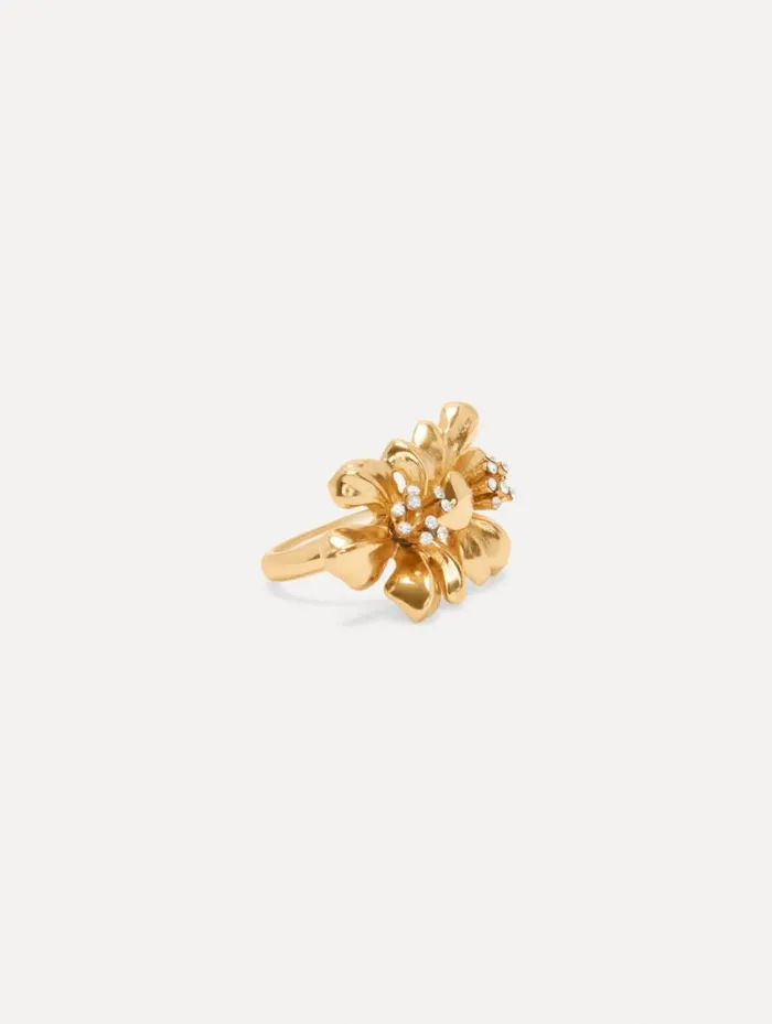 Women Twin Flower Ring Gold Oscar De La Renta Rings Women Twin Flower Ring Gold Oscar De La Renta Rings