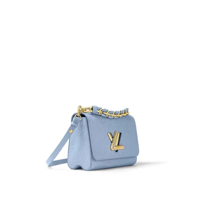 Women Twist Bag Louis Vuitton Louis Vuitton Blue Cloud M21721 Twist MM 8211 Louis Vuitton Handbag Store