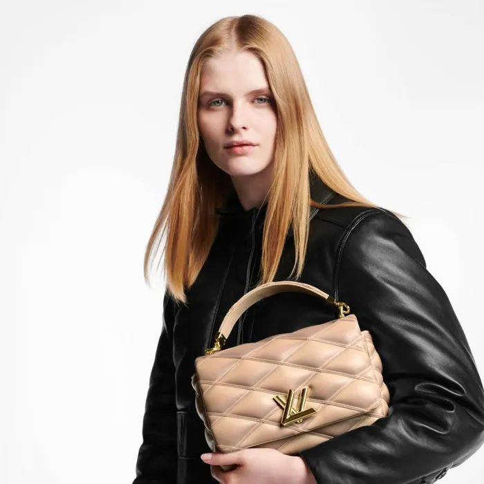 Women Twist Bag Louis Vuitton Louis Vuitton M23568 GO14 MM BEIGE ROSE 8211 Louis Vuitton Handbag Store