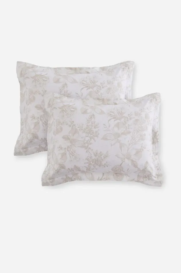 Women Valentina Standard Shams Pair Sand Johnny Was Bedding