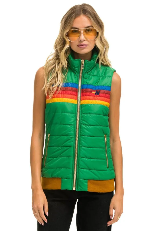 Women Vests Aviator Nation 5 Stripe Vest 8211 Amazon