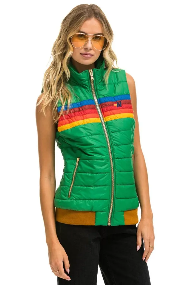 Women Vests Aviator Nation 5 Stripe Vest 8211 Amazon