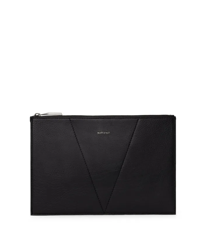 Women Via Vegan Pouch Bag 8211 Dwell Black Matt and Nat Travel