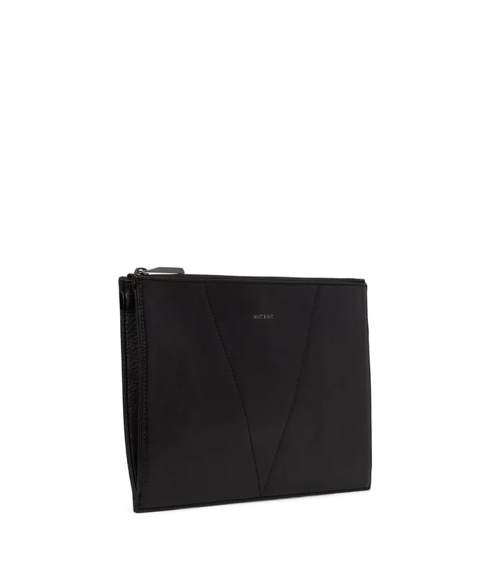 Women Via Vegan Pouch Bag 8211 Dwell Black Matt and Nat Travel