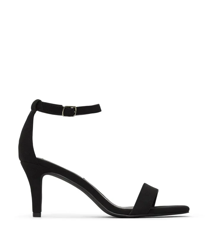 Women Viola Vegan Heels Black Matt and Nat Heels