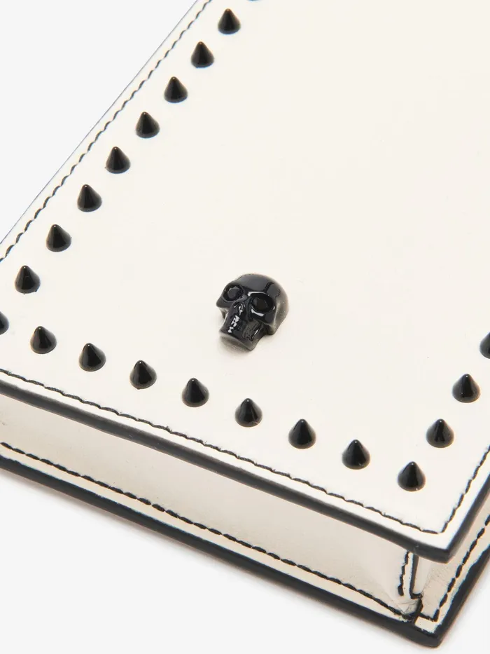 Women Wallets And Cardholders Alexander McQueen Skull Phone Case With Chain Soft Ivory