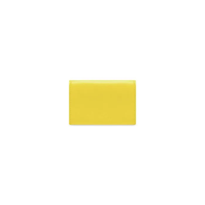 Women Wallets Balenciaga Papier Mini Wallet In Yellow