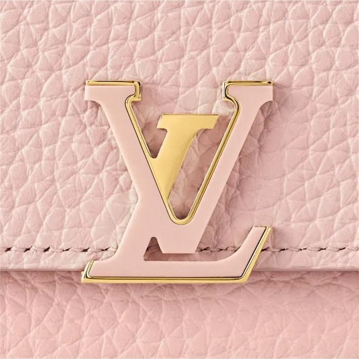 Women Wallets Louis Vuitton Louis Vuitton M82361 Capucines Compact Wallet Rose Jasmine 8211 Louis Vuitton Handbag Store