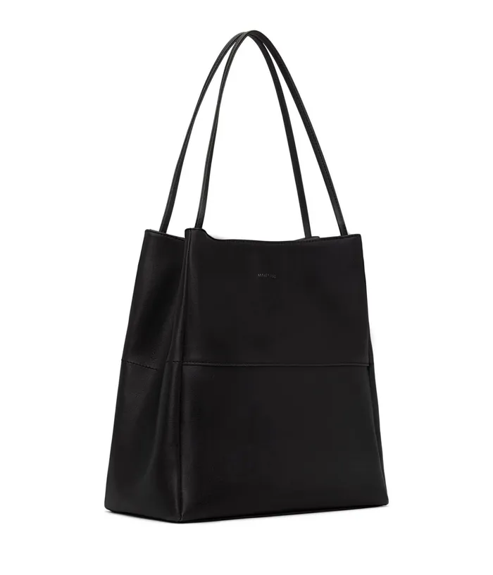 Women Willa Vegan Tote Bag 8211 Vintage Black Matt and Nat Totes