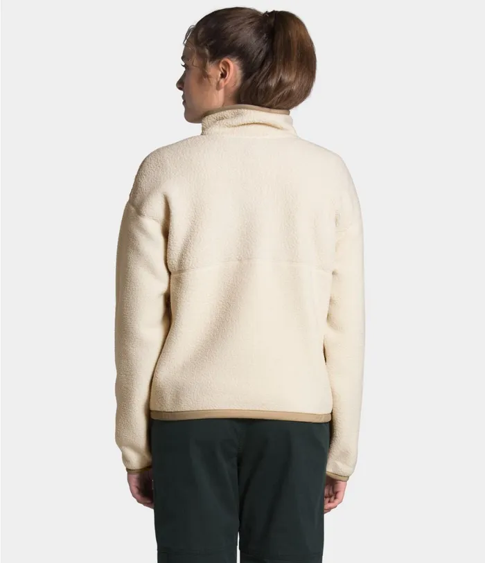 Womens Cragmont Fleece Snap Bleached Sandhawthorne Khaki The North Face Fleece