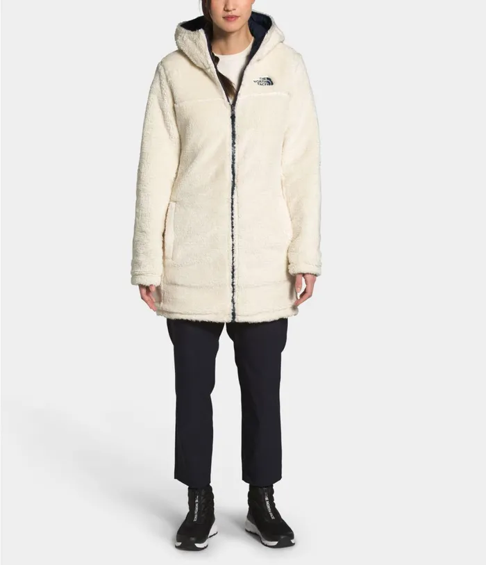 Womens Mossbud Insulated Reversible Parka Aviator Navyvintage White The North Face Insulated and Down Jackets