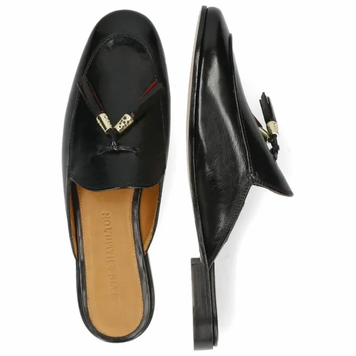 Womens Mules Melvin and Hamilton Scarlett 2 Black