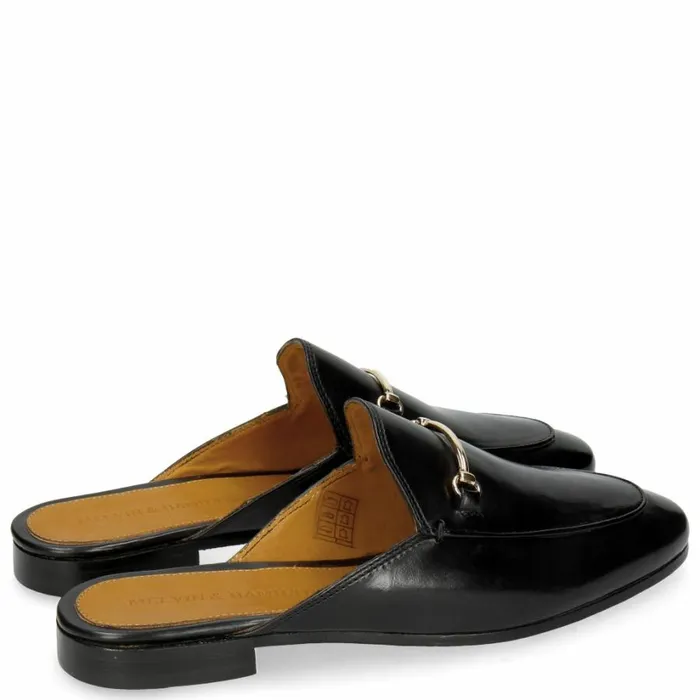 Womens Mules Melvin and Hamilton Scarlett 4 Black