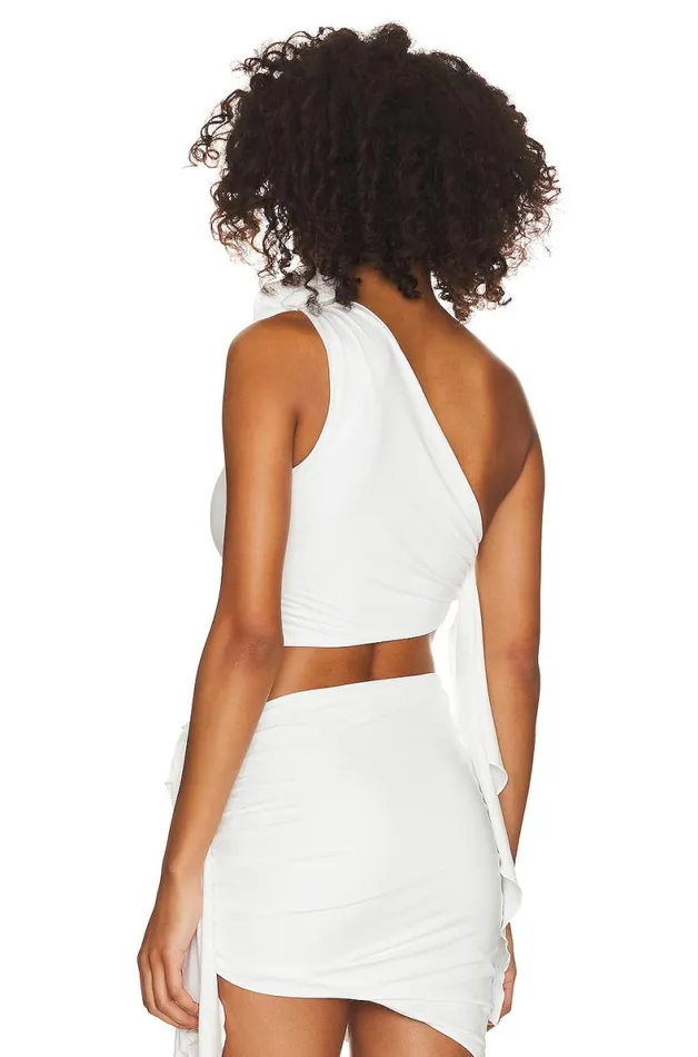 X Maggie MacDonald Cordelia Top White Women Lovers and Friends Tops