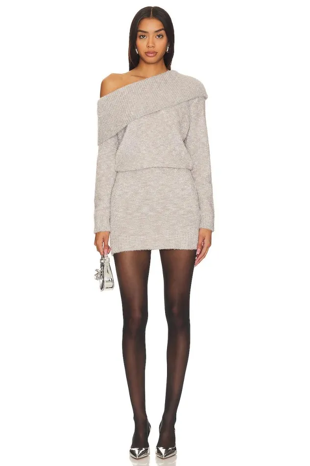 X Rachel Baylee Tinsel Dress Silver Women Lovers and Friends Dresses